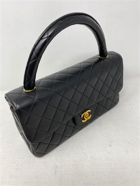 chanel kelly bag black|Chanel vintage kelly handbags.